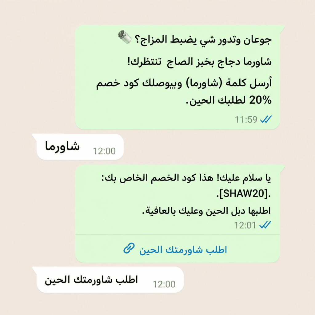 مثال على قالب تسويقي من Meta — حملة إطلاق منتج