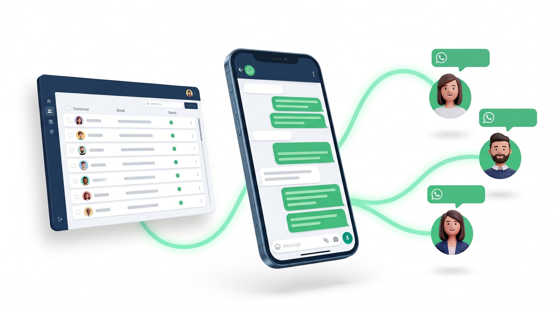 تأهيل العملاء وجدولة المعاينات العقارية عبر واتساب